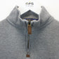 RALPH LAUREN 1/4 Zip Knit Sweatshirt Grey | XS