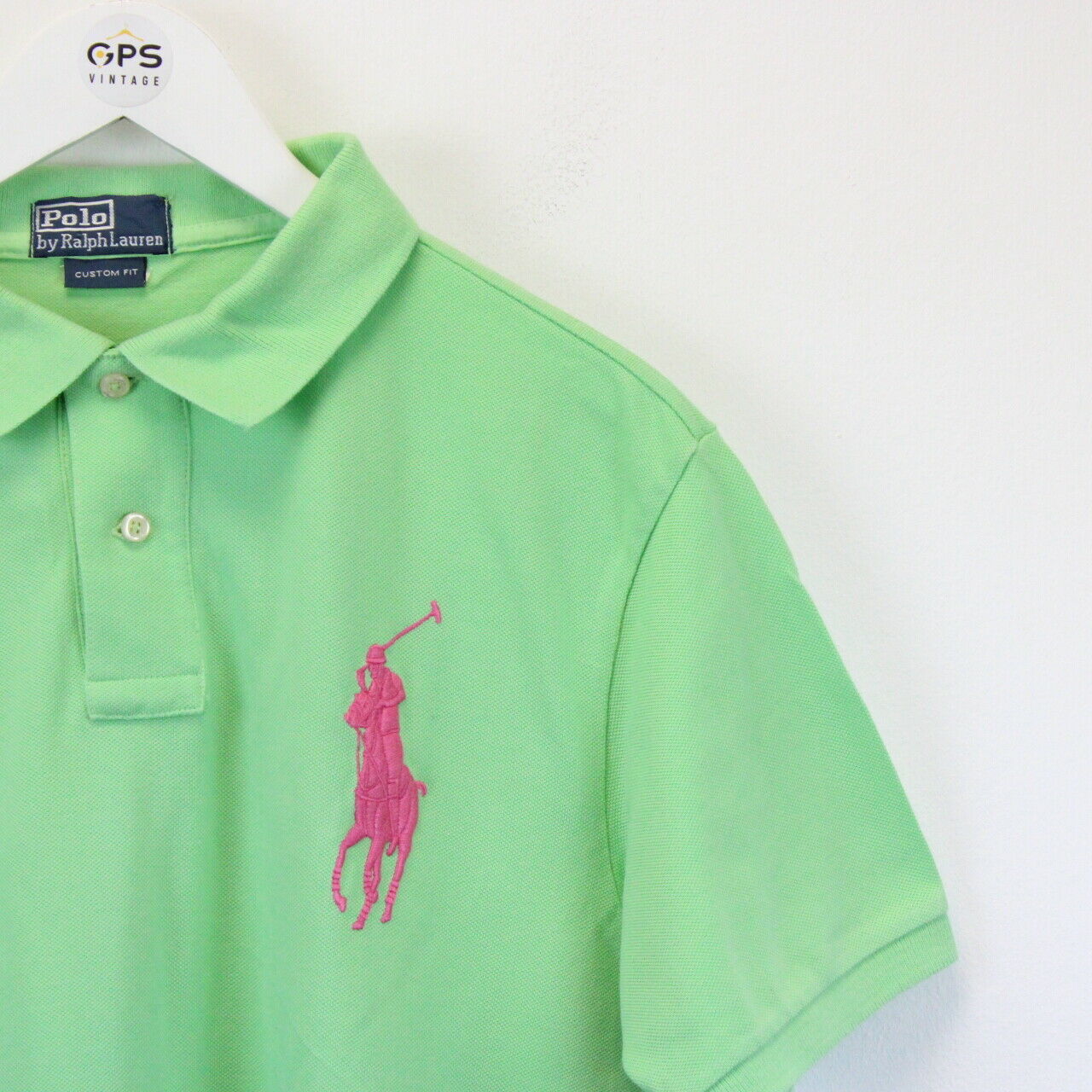 RALPH LAUREN Polo Shirt Green | Large