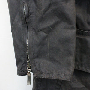 Womens BARBOUR Utility Waxed Jacket Black | Small