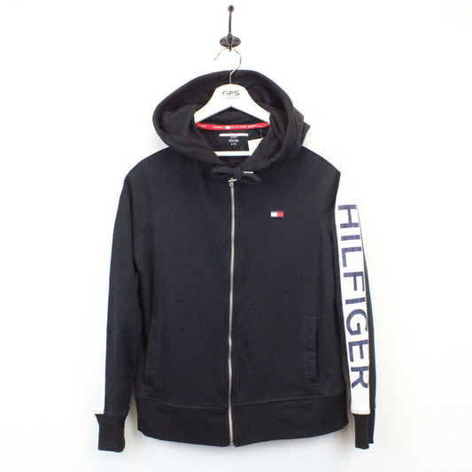 Womens TOMMY HILFIGER Hoodie Black | Small