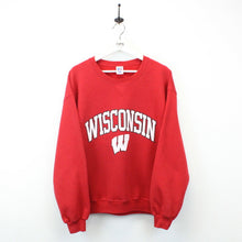 Load image into Gallery viewer, NCAA RUSSELL ATHLETIC 90s Wisconsin BADGERS Sweatshirt Red | Large
