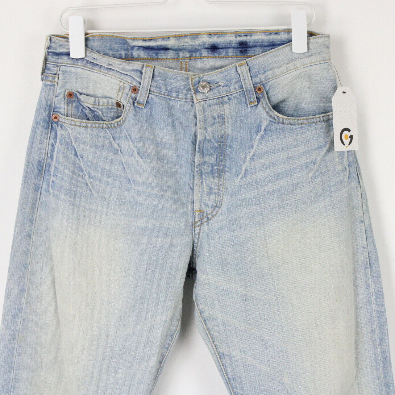 Mens Vintage LEVIS 501 Jeans Light Blue | W30 L30