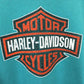 HARLEY DAVIDSON 90s Sweatshirt Green | Large