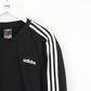 ADIDAS Sweatshirt Black | Large