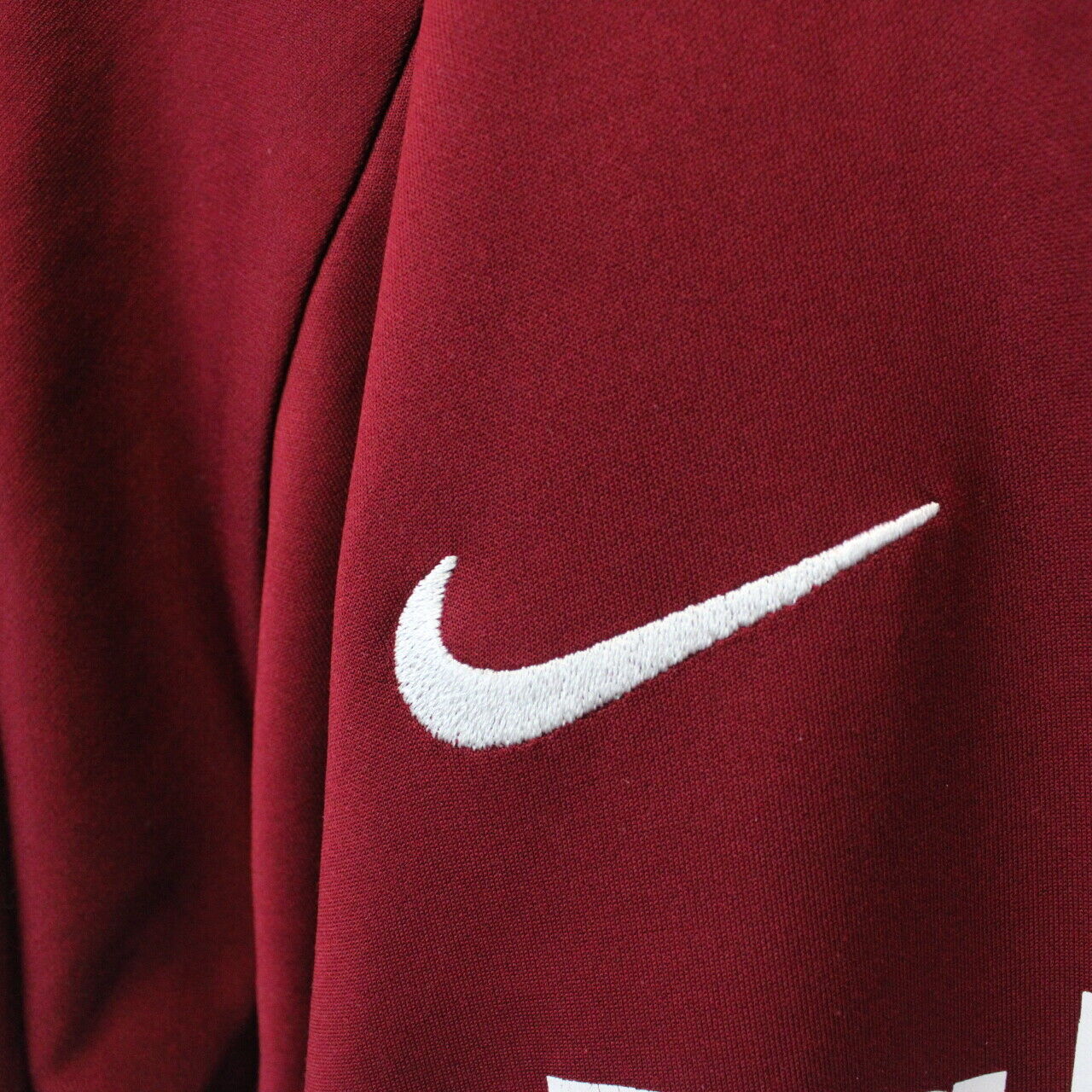 NIKE FC BARCELONA 1/4 Zip Sweatshirt Red | Large