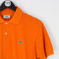Mens LACOSTE Polo Shirt Orange | Small