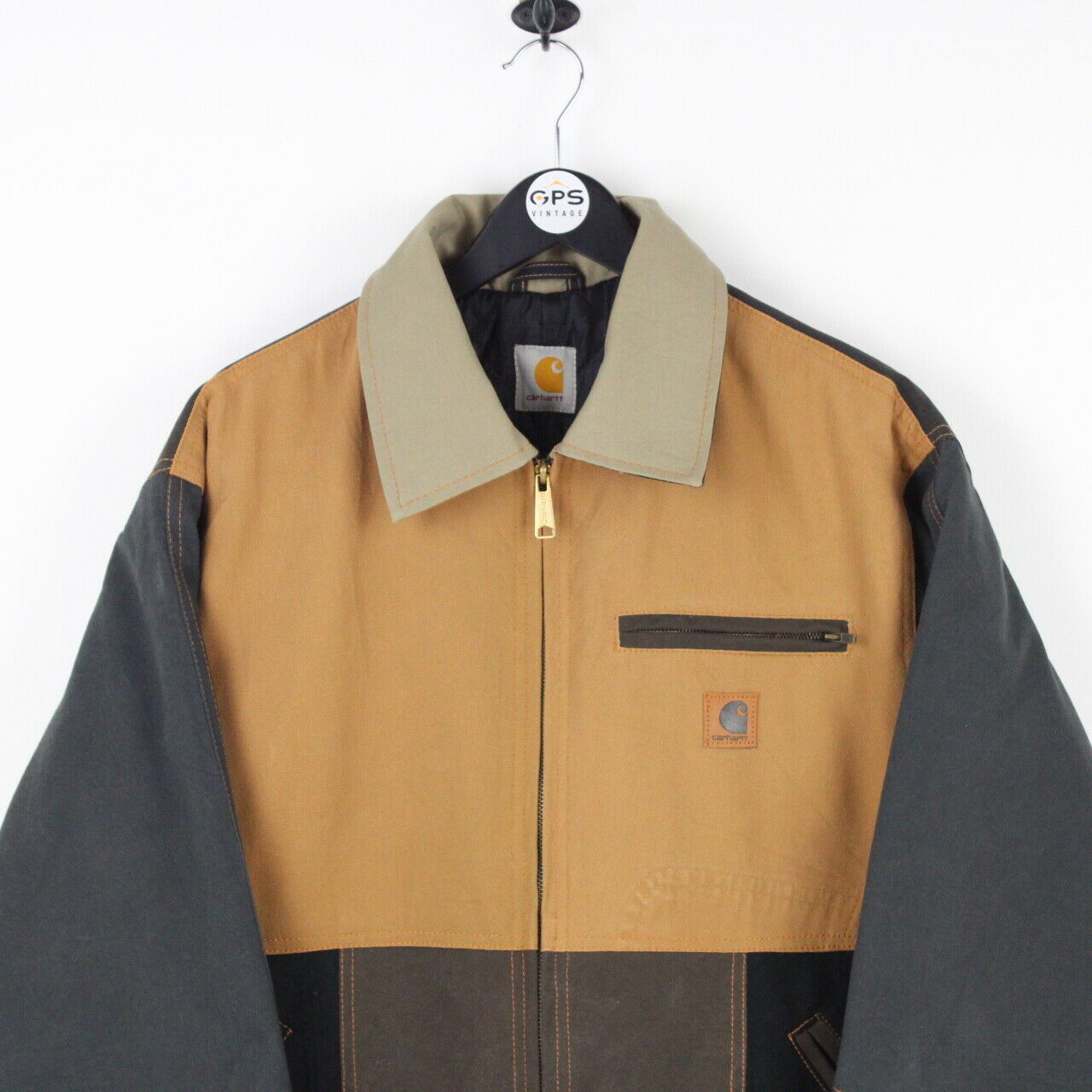 Mens CARHARTT Reworked Duck Detroit Jacket Multicolour | Medium