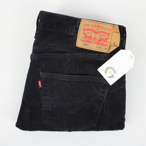 Mens LEVIS 501 Jeans Black Charcoal | W33 L32