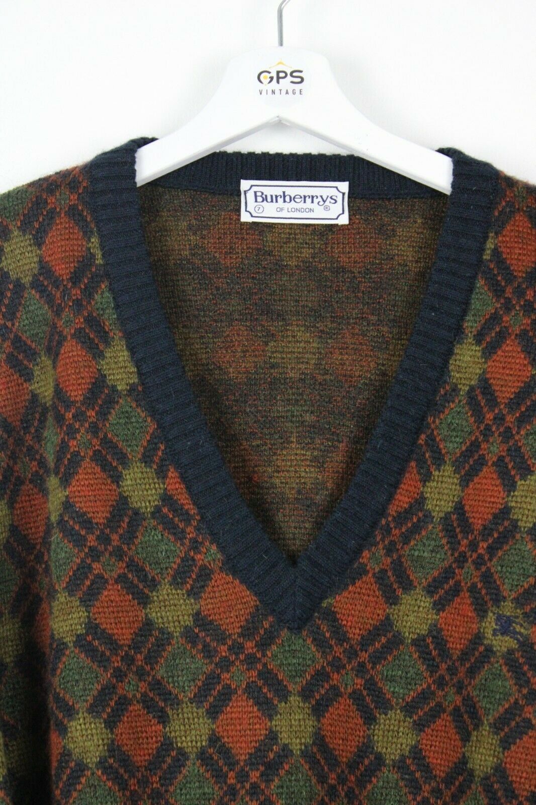Vintage 90s BURBERRY Knit Sweatshirt Brown | Large