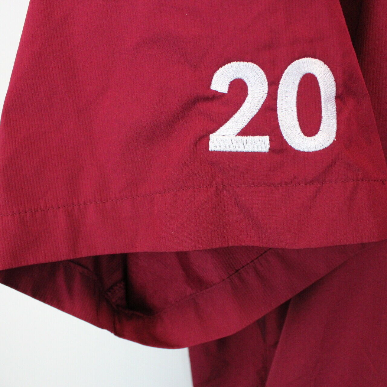 NIKE 1/4 Zip T-Shirt Red | Large