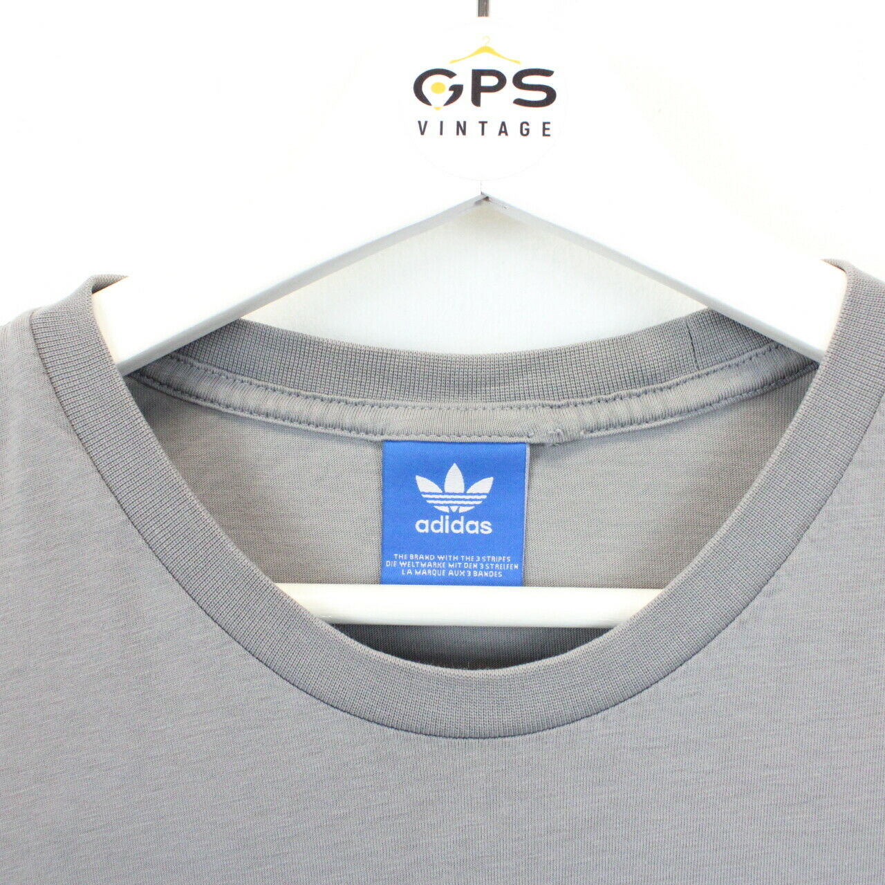 ADIDAS ORIGINALS T-Shirt Grey | Medium