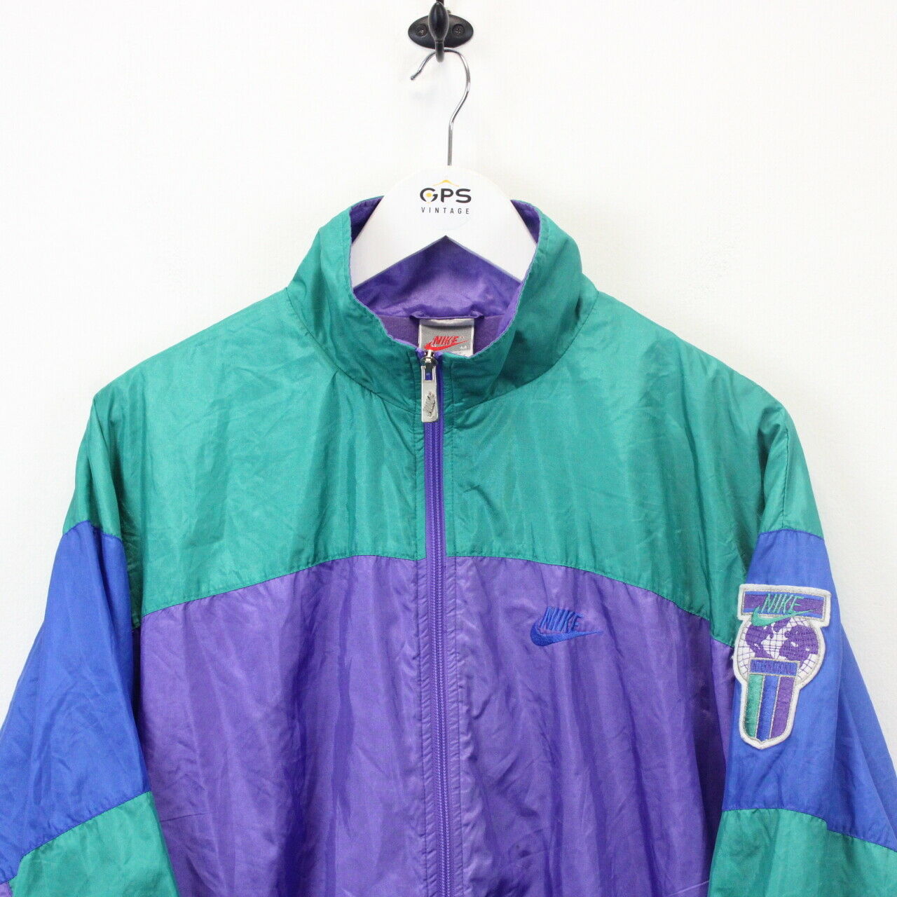 NIKE INTERNATIONAL 90s Track Top Multicolour | Medium – GPS Vintage 