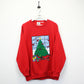 90s Christmas Sweatshirt Red | Large