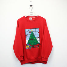 Load image into Gallery viewer, 90s Christmas Sweatshirt Red | Large
