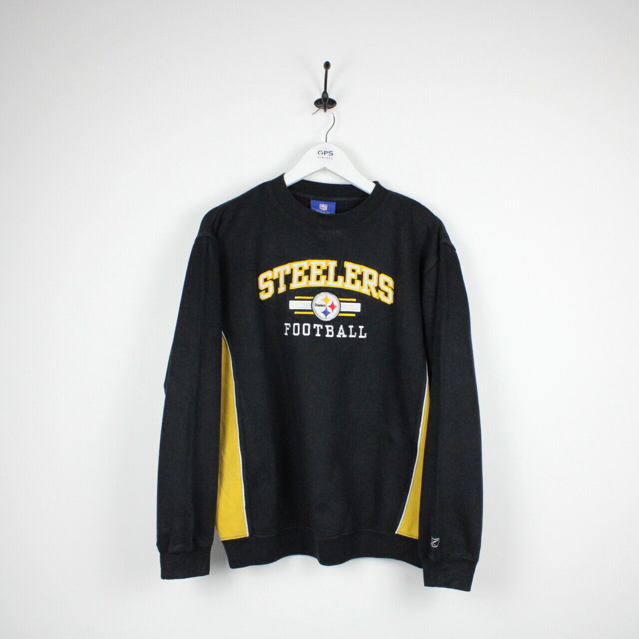 Vintage NFL REEBOK Pittsburgh STEELERS Sweatshirt Black | Medium