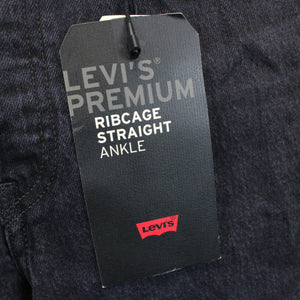 Womens LEVIS Ribcage Jeans Black Charcoal | W31 L27