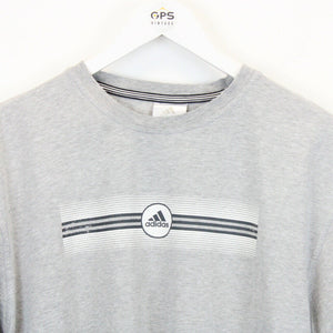 ADIDAS T-Shirt Grey | Large