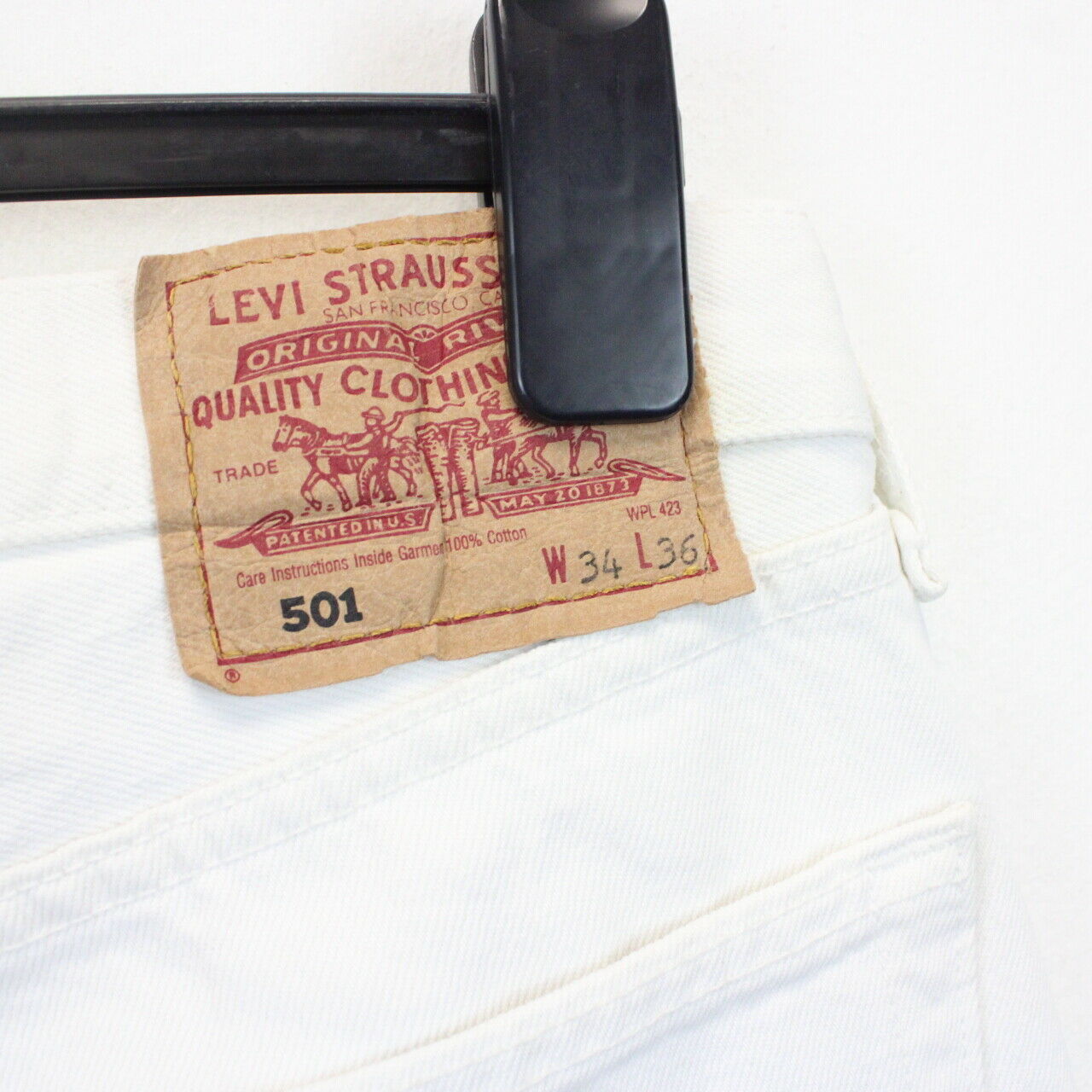 LEVIS 501 Jeans White | W33 L36