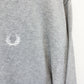 FRED PERRY 90s Knit Sweatshirt Grey | Medium