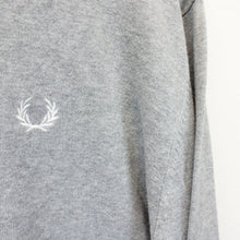 Load image into Gallery viewer, FRED PERRY 90s Knit Sweatshirt Grey | Medium
