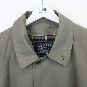 BURBERRYS 90s Trench Coat Green | Medium