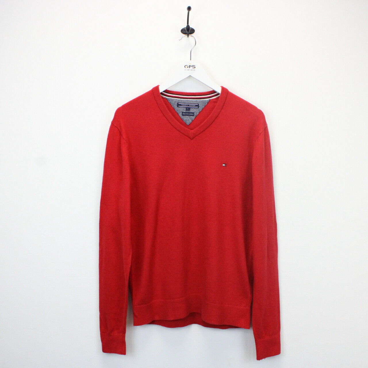 TOMMY HILFIGER Knit Sweatshirt Red | Large
