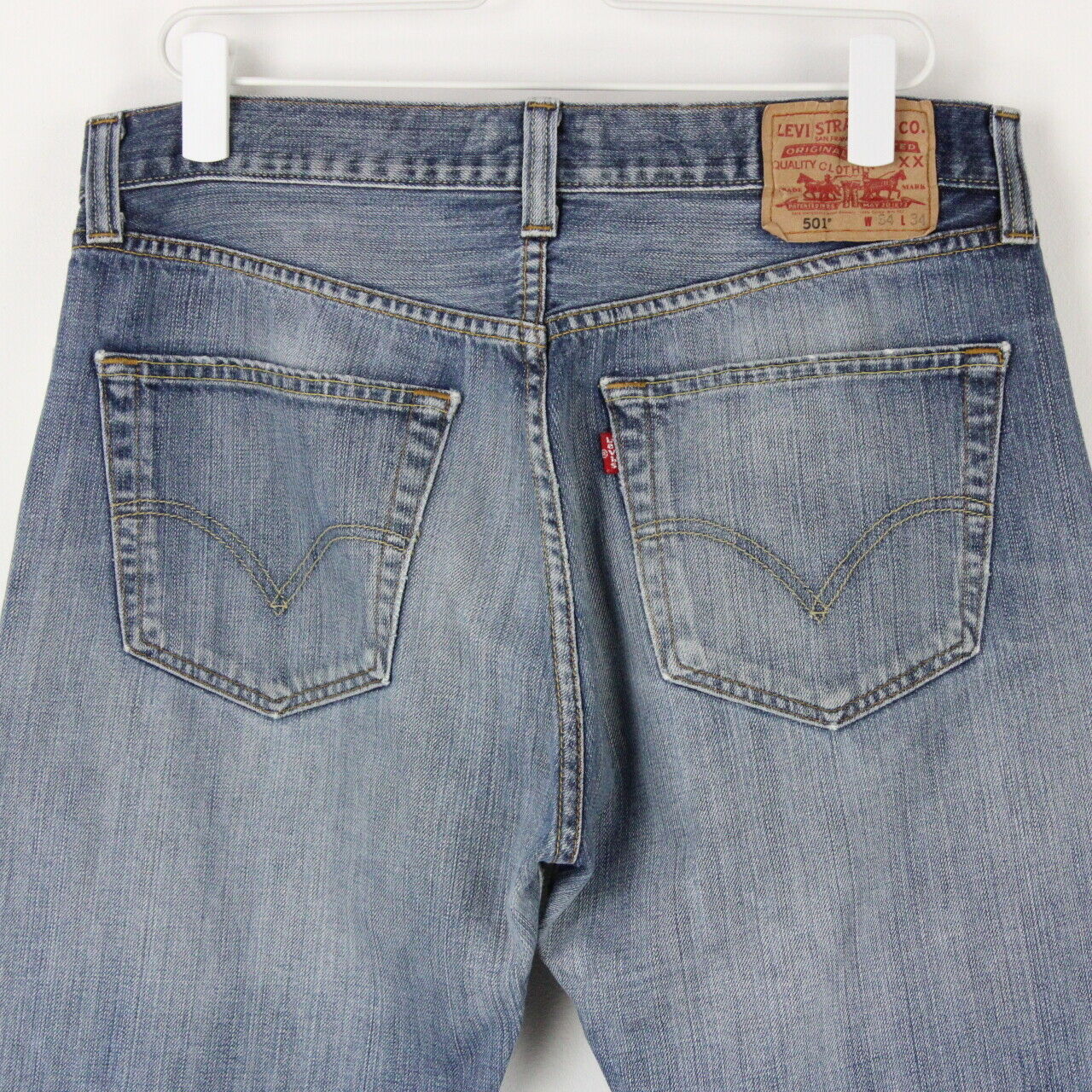 Mens LEVIS 501 Jeans Mid Blue | W34 L34