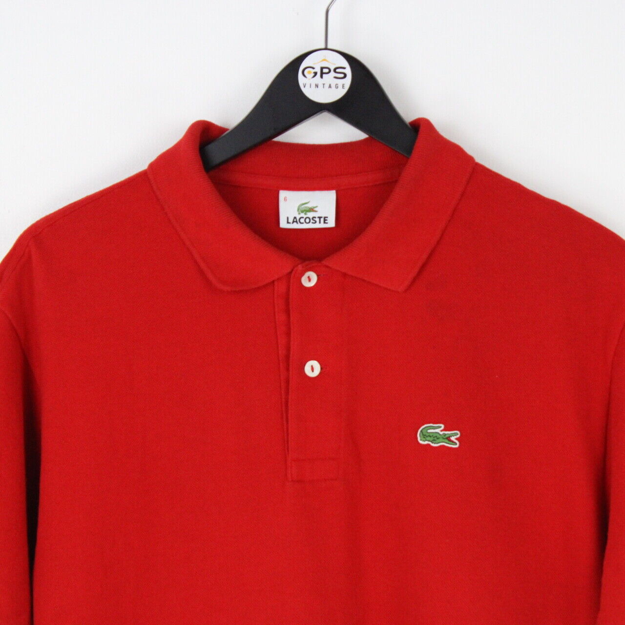 Mens LACOSTE Polo Shirt Red | XL