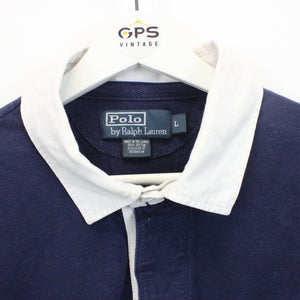 RALPH LAUREN Polo Shirt Navy Blue | Large