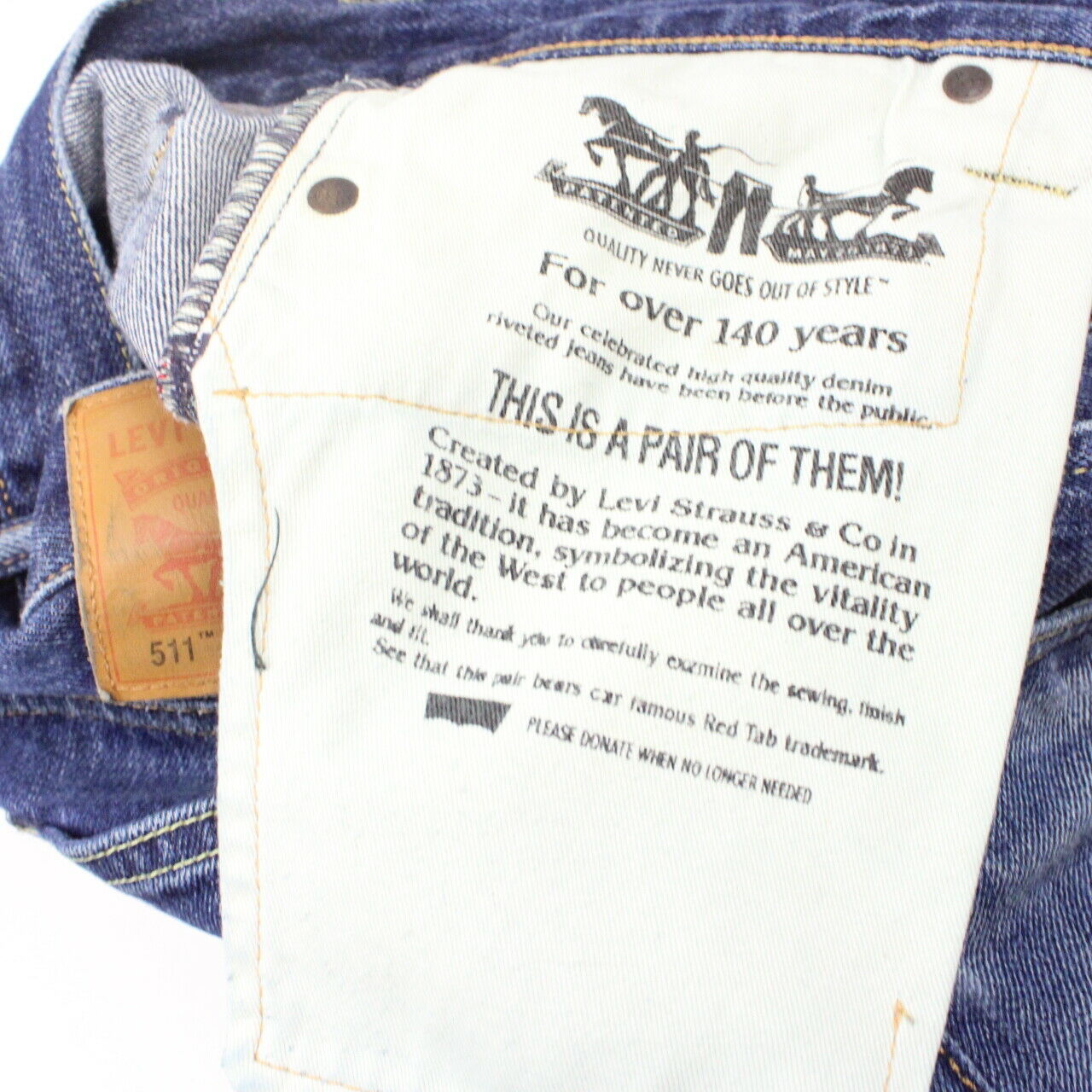 Womens LEVIS 511 Jeans Dark Blue | W29 L32