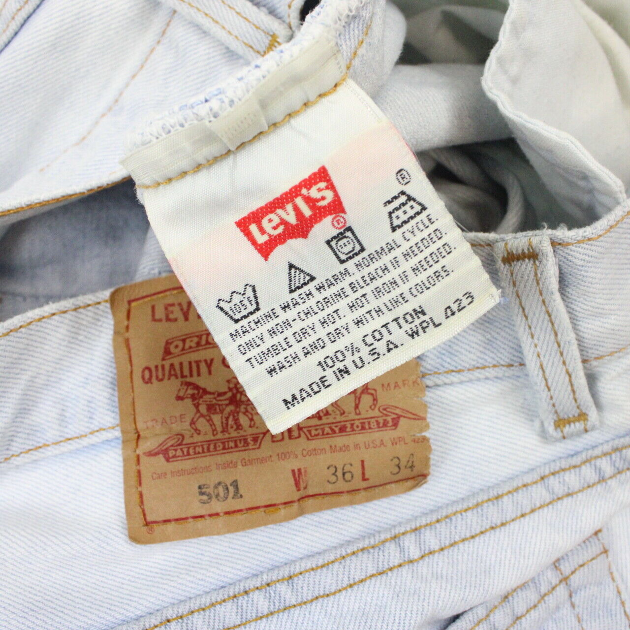 LEVIS 501 90s Jeans Light Blue | W34 L28