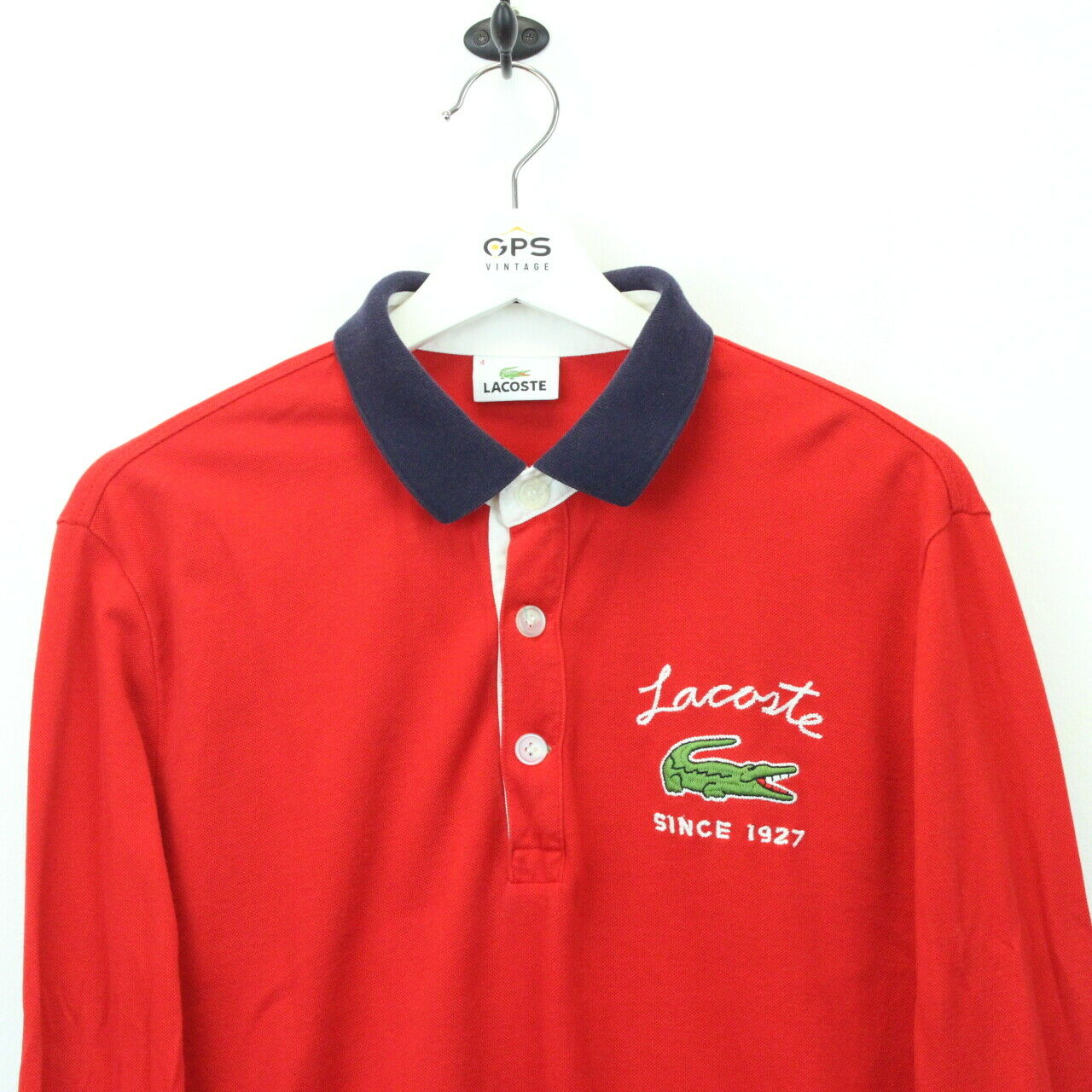 LACOSTE Rugby Polo Shirt Red | Medium