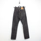 Womens LEVIS 501 Jeans Grey Charcoal | W26 L32