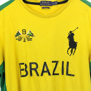 RALPH LAUREN T-Shirt Yellow | Large