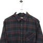 Flannel Plaid Shirt Black | Large