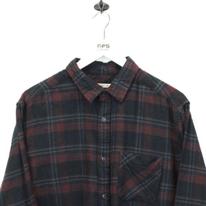 Flannel Plaid Shirt Black | Large