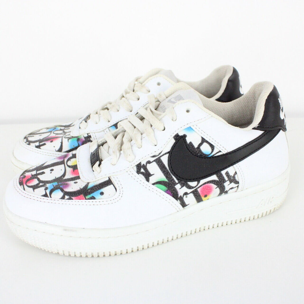 Womens NIKE AIR FORCE 1 DIOR Trainers White | UK 6