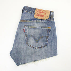 Womens LEVIS 501 Shorts Mid Blue | W33