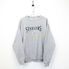 Load image into Gallery viewer, NFL 90s Pittsburgh STEELERS Sweatshirt Grey | Large
