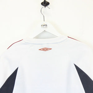 UMBRO 00s Sweatshirt White | Large
