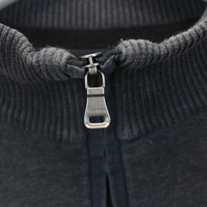 HUGO BOSS 1/4 Zip Sweatshirt Grey | Large