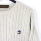 Mens TIMBERLAND 90s Knit Sweatshirt Beige | XL