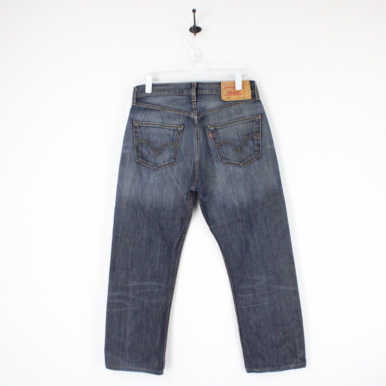 Mens LEVIS 501 Jeans Dark Blue | W34 L30
