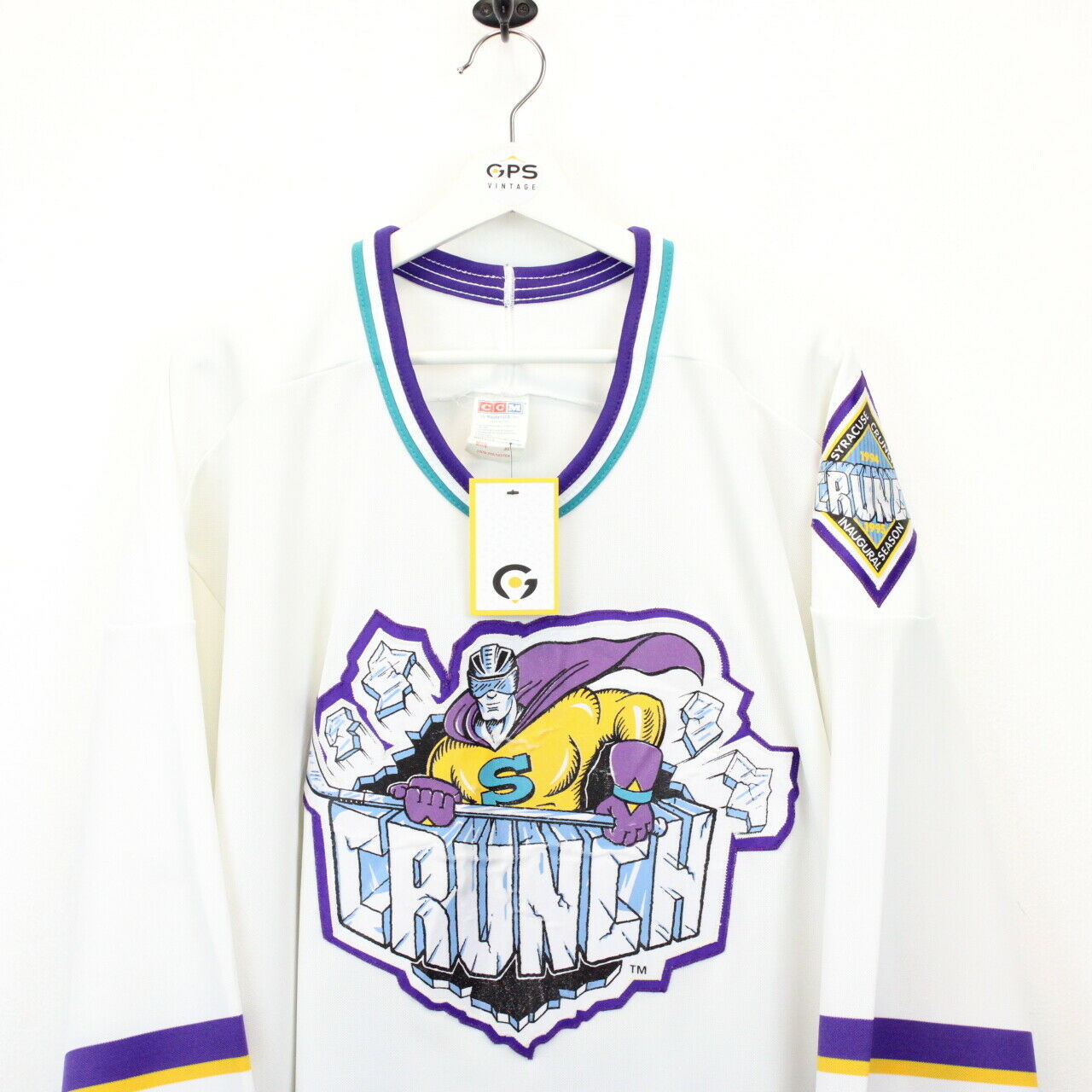NHL CCM 90s Syracuse CRUNCH Jersey White | XL