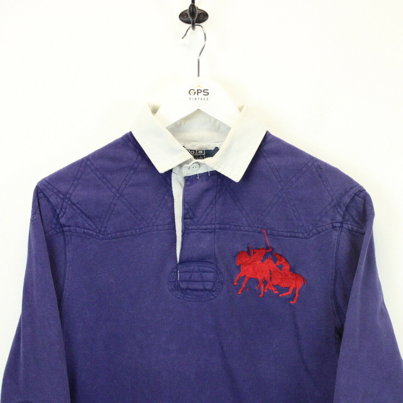 RALPH LAUREN Polo Shirt Navy Blue | Medium