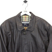Load image into Gallery viewer, BURBERRYS 90s Leather Jacket Brown | Large
