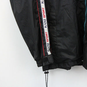 Vintage 90s KARL KANI Track Top Jacket Black | Medium