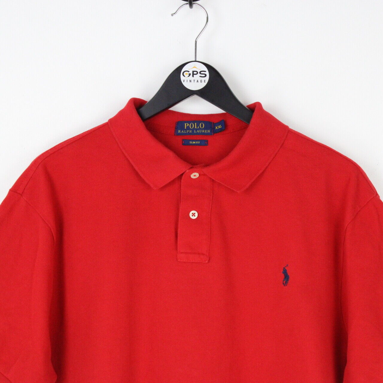Mens RALPH LAUREN Polo Shirt Red | XXL