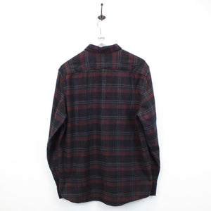 Flannel Plaid Shirt Black | Large