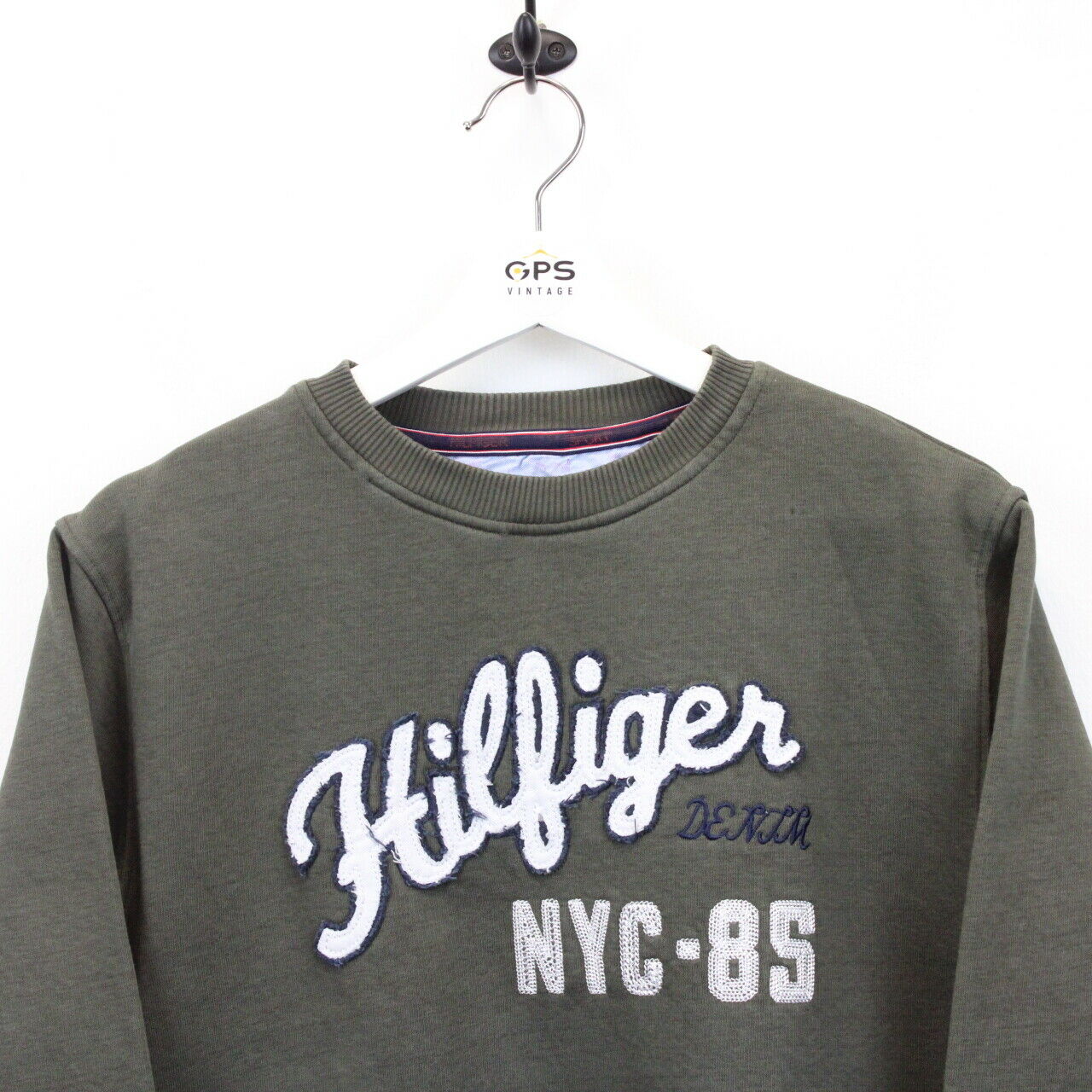 TOMMY HILFIGER Sweatshirt Green | Medium
